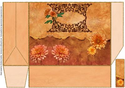 Golden Dahlias - Large 19x15x6cm Gift Bag