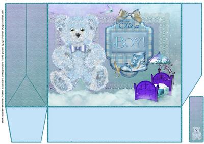 Baby Boy - Large 19x15x6cm Gift Bag