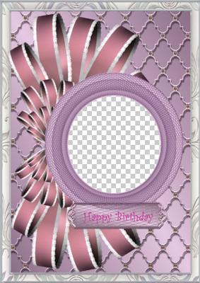 Bow Embellished Circle Frame