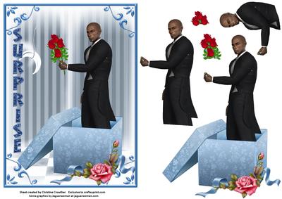 Man in Tails Surprise - Birthday Romance Valentine