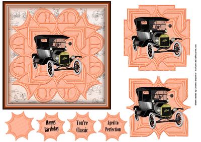 Framed Vintage Ford - Orange