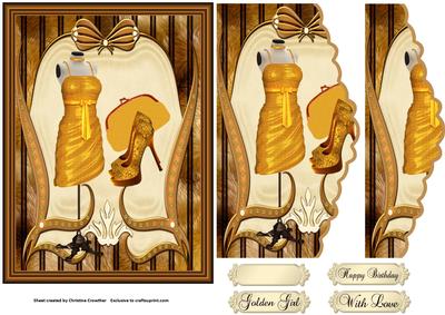 Golden Girl Ensemble - Wavy Edged Side Stacker