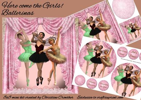 Here Come the Girls! Ballerinas 8x8 Mini Kit