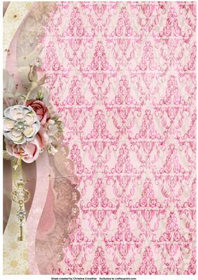Shabby Chic Roses - Floral Background 1