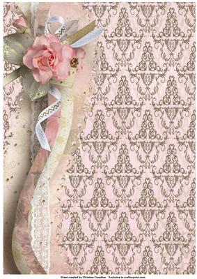 Shabby Chic Roses - Floral Background 2