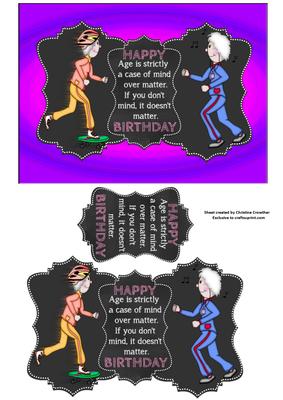 Age is Mind Over Matter - Active Ladies Quick Card