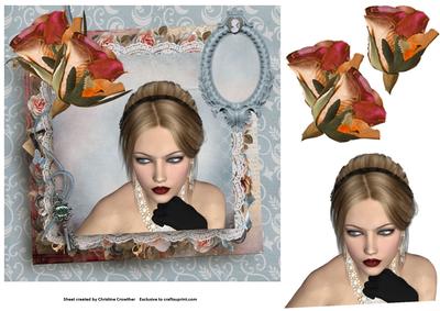 Contemplation - Beautiful Lady Step by Step
