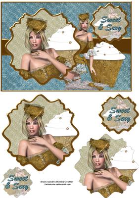 Sweet & Sexy Ornate Mat Double Pyramid
