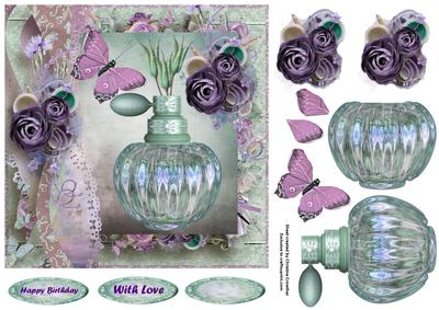 Floral Scent 1 - Shabby Chic Decoupage