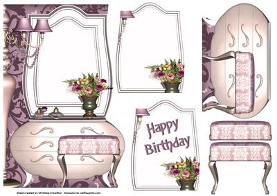 Happy Birthday Dressing Table / Dresser