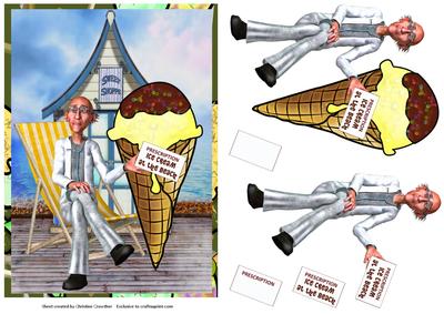 Doctor's Orders - Prescription for Ice Cream at the Beach