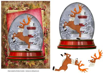 Reindeer Snowglobe