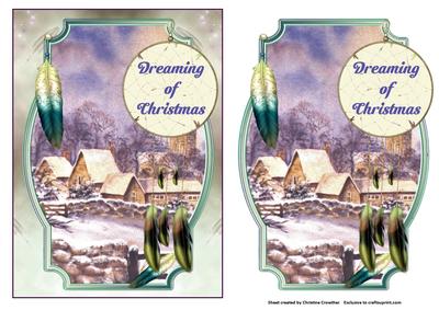 Dreaming of Christmas - Winter Cottages- Dreamcatcher 2for1