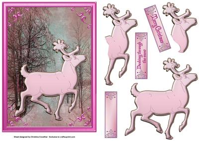 Dashing Through the Snow - Pink