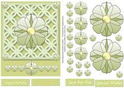 Pearl Centred Flowers on Lace Step by Step