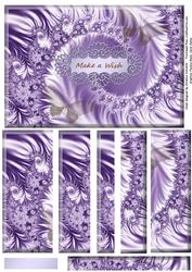Make a Wish Lavender Satin Swirl Side Stacker