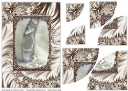 Ballet Dancer with Satin Swirl Corner Stacker