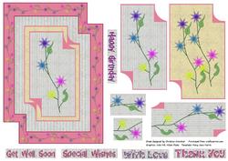 Star Flower Missing Corner Pyramid Card Front
