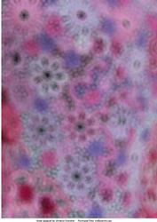 Fuzzy Frosted Glass Flowers in Pink (design 2)