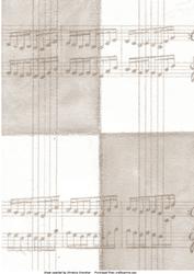 Sepia & Cream Music Score Background