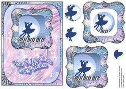 You Put a Song in My Heart - Dancers Decoupage and Pyramid