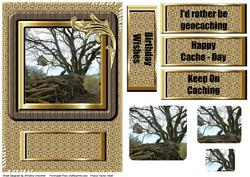 Woodland View - Geocaching Pyramid Card