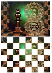 Chess - King for a Day Happy Birthday Dad
