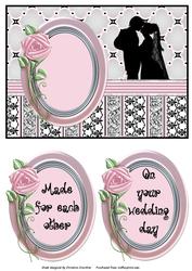 French Flair Wedding Engagement Anniversary Quick Card