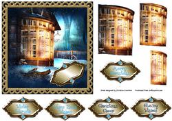 Winter Cottage Christmas Card