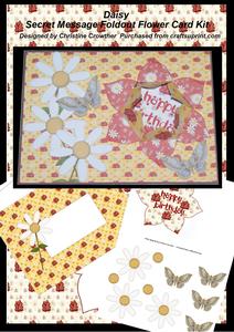 Daisy Secret Message Foldout Flower Card Kit