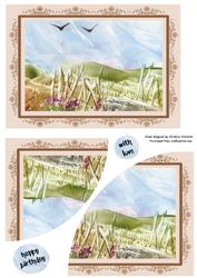 Filagree Framed Encaustic Art Quick Card