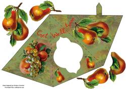 Vintage Fruit Get Well Soon Triangle-dangle
