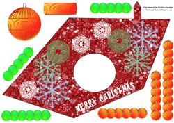 Christmas Snowflakes and Bauble Triangle-dangle