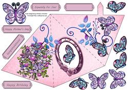 Butterflies and Flowers Triangle-dangle