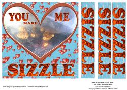 You Make Me Sizzle - Bbq & Hearts for Red Hot Lovers