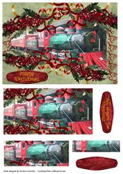 All Aboard for Christmas - Xmas Train Pyramid