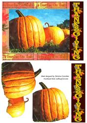 Thanksgiving Pumpkin Harvest Decoupage