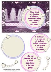 Fountain of Gladness, Fountain of Life - Friendship Card