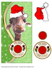 Merry Christmas Giraffe