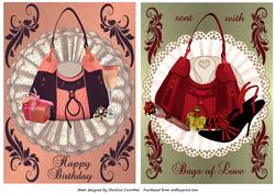 Girly Handbags Happy Birthday & Sent with Bags of Love