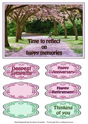Time to Reflect - Sympathy, Anniversary, Retirement
