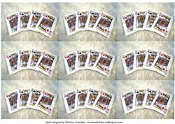 Four Kings Backing Paper
