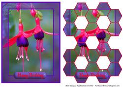 Fantastic Fuchsia! Birthday Hexagonal Patchoupage