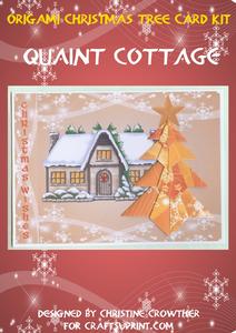Origami Christmas Tree Card Kit - Quaint Cottage