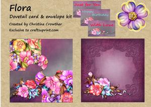 Flora Dovetail Card & Envelope Kit