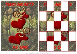 Two Hearts as One Patchoupage
