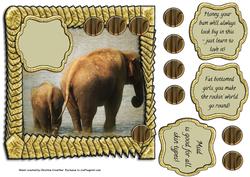 Funny Mother to Daughter Elephant Advice