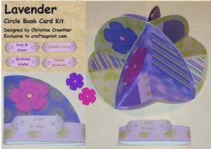 Lavender Circle Book Card Kit
