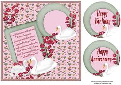 Swan Love - Romance Birthday Anniversary