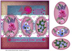 Flowers Are Love's Truest Language Trio of Panels